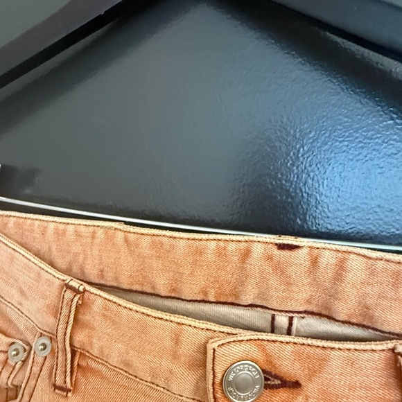 Viktor & Rolf size 48 (12-14) Women's Boot Cut Jeans in orange/crème EUC - Picture 6 of 15